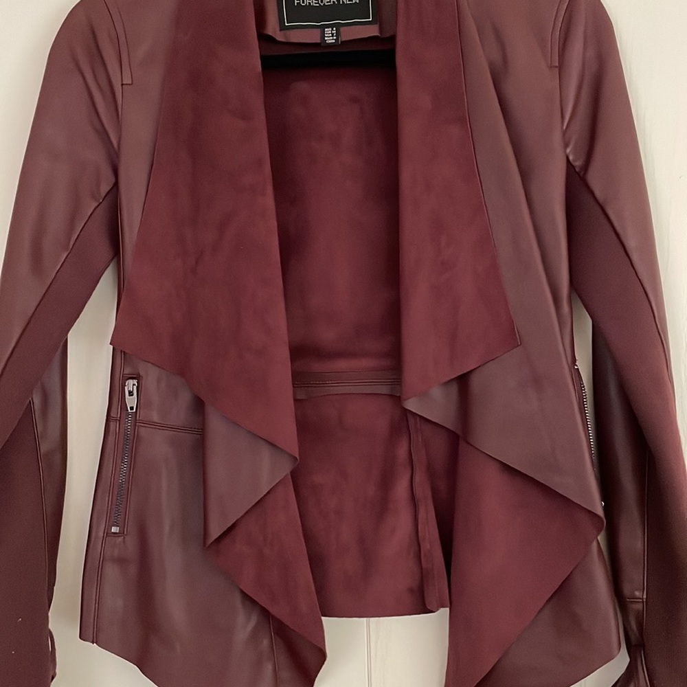 🖤 Forever New waterfall suede leather jacket - Picture 3 of 6